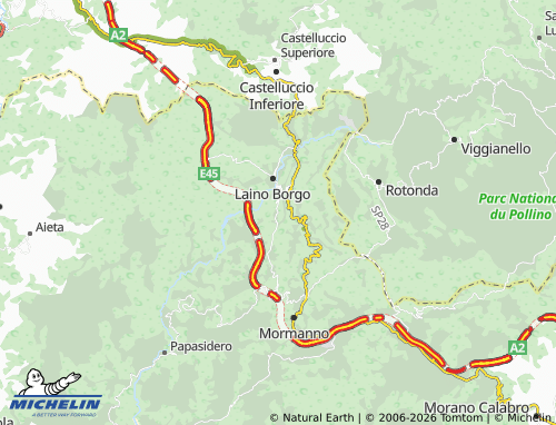 Carte MICHELIN Laino Castello - ViaMichelin