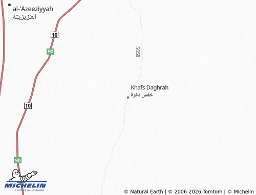 MICHELIN Khafs Daghrah map - ViaMichelin