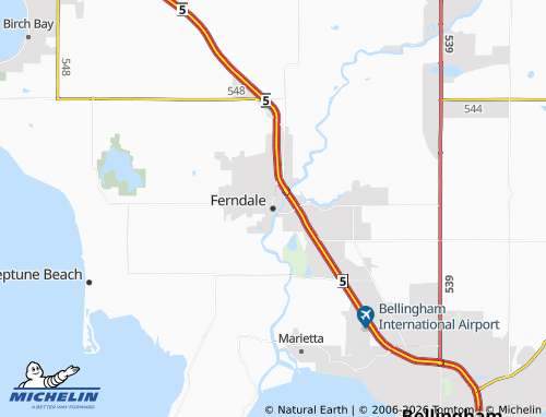 Mapa MICHELIN Ferndale - ViaMichelin