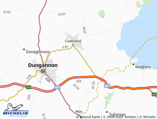 MICHELIN Ballynakilly map - ViaMichelin