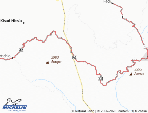 MICHELIN Tebeka map - ViaMichelin