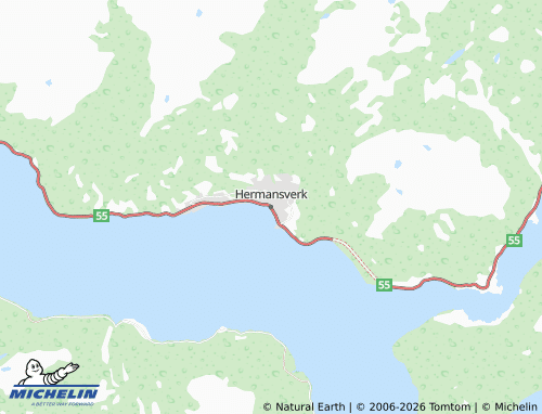 Mapa MICHELIN Hermansverk - ViaMichelin