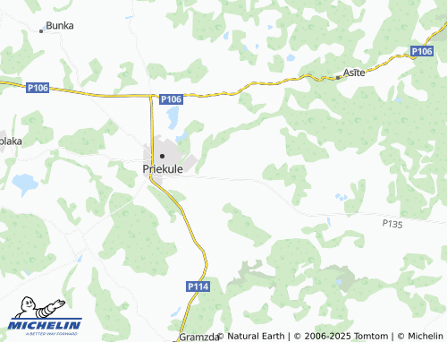 MICHELIN Kalnenieki map - ViaMichelin