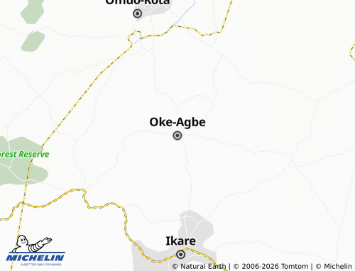 Carte MICHELIN Oke-Agbe - ViaMichelin