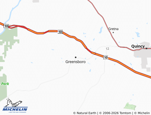 Carte MICHELIN Greensboro - ViaMichelin