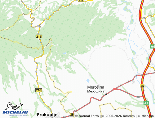 Mapa MICHELIN Krajkovac - ViaMichelin