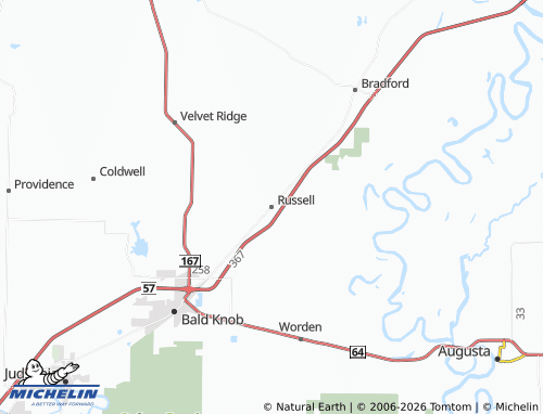 Mapa MICHELIN Russell - ViaMichelin