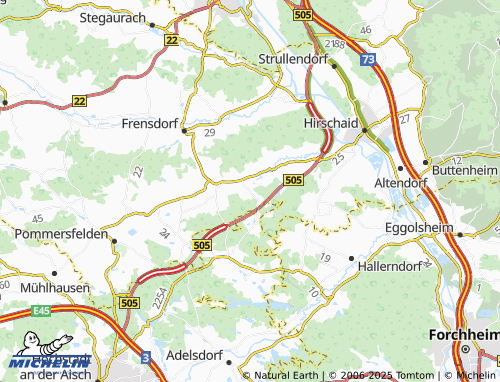 MICHELIN Schlüsselau map - ViaMichelin