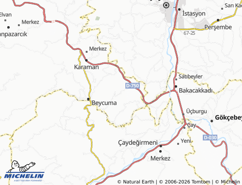 MICHELIN Eceler map - ViaMichelin