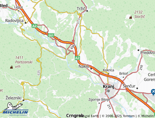 MICHELIN-Landkarte Bistrica - ViaMichelin