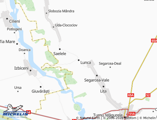 Mappa MICHELIN Lunca - ViaMichelin