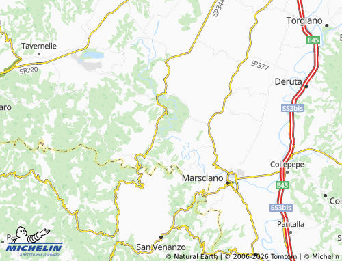 Mapa MICHELIN Compignano - ViaMichelin
