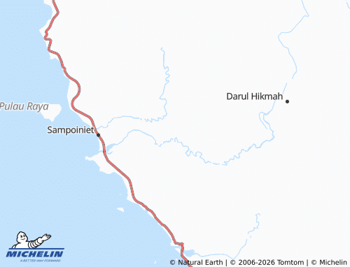 MICHELIN Gunung Cut map - ViaMichelin
