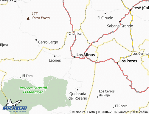 Carte MICHELIN Las Minas - ViaMichelin
