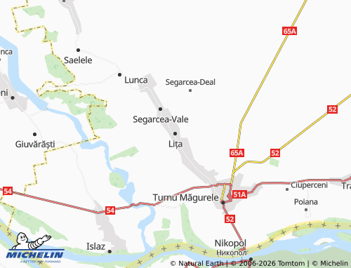 MICHELIN Lița map - ViaMichelin