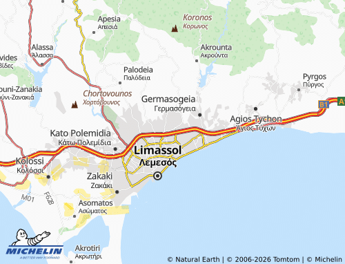 Mappa MICHELIN Apostolos Loukas - ViaMichelin