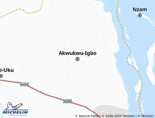 Mappa MICHELIN Akwukwu-Igbo - ViaMichelin