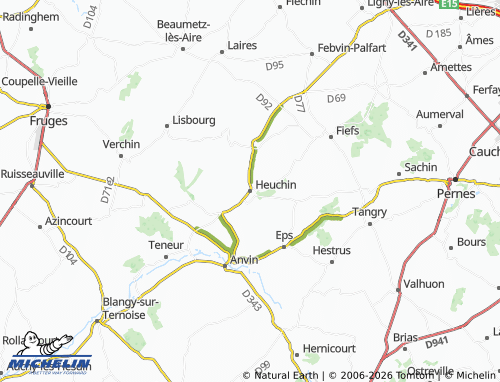Mapa MICHELIN Heuchin - ViaMichelin
