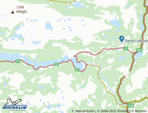 MICHELIN Bygstad map - ViaMichelin