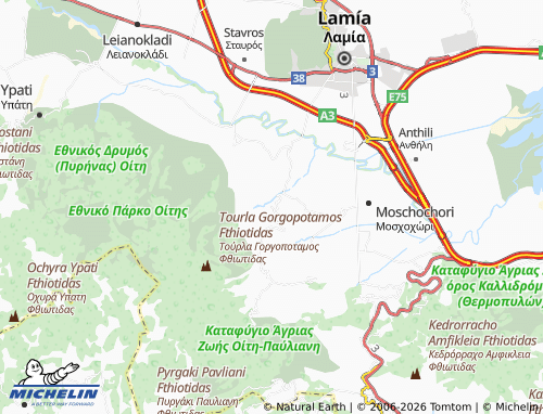 MICHELIN Moni Gorgoepikoou map - ViaMichelin