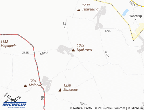 Kaart MICHELIN Khutswane - ViaMichelin