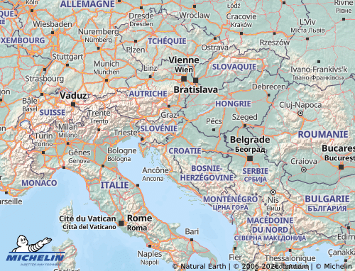 Mapa MICHELIN Croácia - ViaMichelin