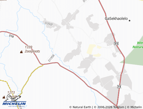 MICHELIN-Landkarte Ga-Mapela - ViaMichelin