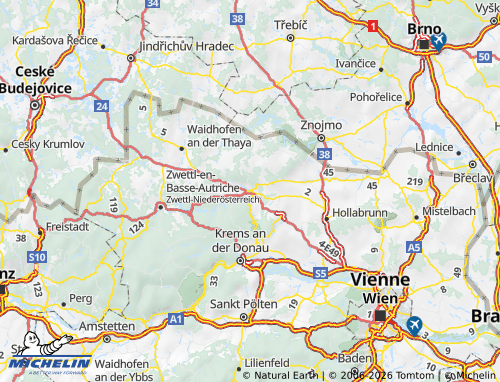 MICHELIN Horn map - ViaMichelin