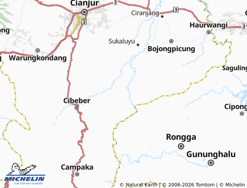 Carte MICHELIN Karangnunggal - ViaMichelin