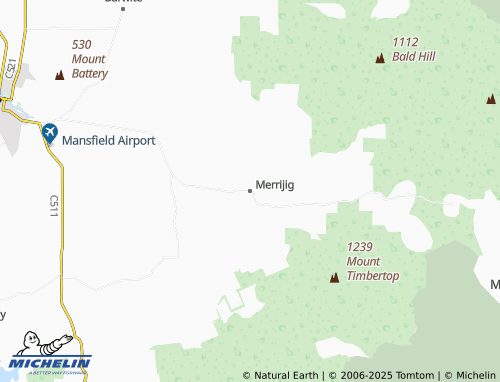 MICHELIN Merrijig map - ViaMichelin