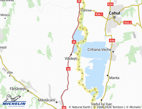 MICHELIN Vlădești map - ViaMichelin