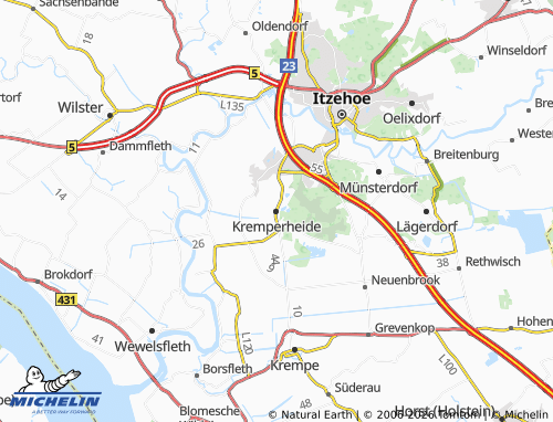 MICHELIN Kremperheide map - ViaMichelin