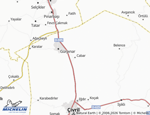 Mappa MICHELIN Cabar - ViaMichelin