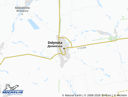 MICHELIN-Landkarte Dolynska - ViaMichelin