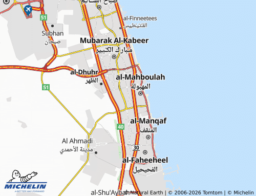 MICHELIN-Landkarte al-Riqqah - ViaMichelin