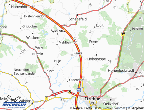 MICHELIN Kaaks map - ViaMichelin