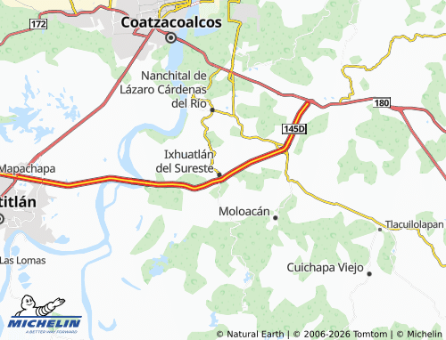 Mapa MICHELIN Abajo - ViaMichelin