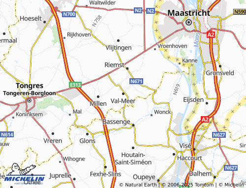 MICHELIN-Landkarte Val-Meer - ViaMichelin
