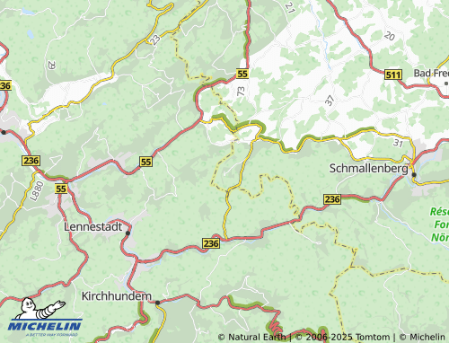 MICHELIN-Landkarte Hebbecke - ViaMichelin