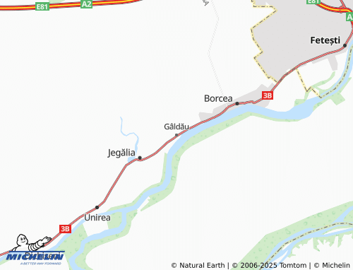 MICHELIN Gâldău map - ViaMichelin