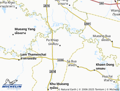 MICHELIN Pa Khiap map - ViaMichelin