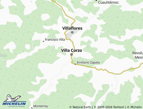 Mappa MICHELIN Villa Corzo - ViaMichelin