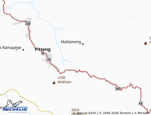 MICHELIN Sekoaning Ha Samane map - ViaMichelin