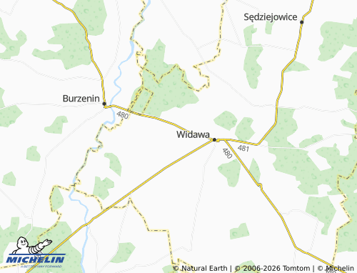 MICHELIN-Landkarte Dębina - ViaMichelin