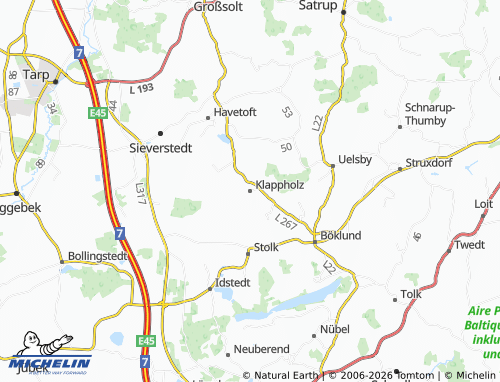 MICHELIN Klappholz map - ViaMichelin