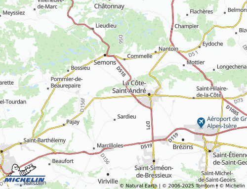 Mappa MICHELIN Grand Balbins - ViaMichelin