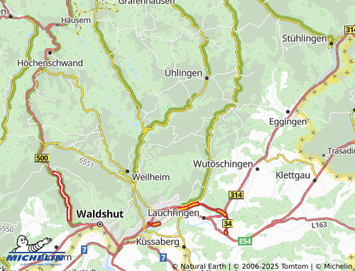 MICHELIN Berghaus map - ViaMichelin