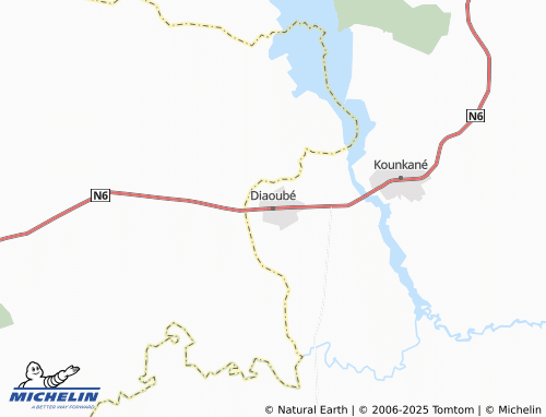 MICHELIN Diaoubé map - ViaMichelin
