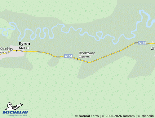 MICHELIN-Landkarte Kharbyaty - ViaMichelin