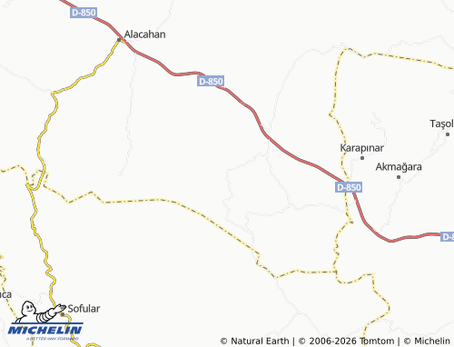 Mappa MICHELIN Karacaören - ViaMichelin